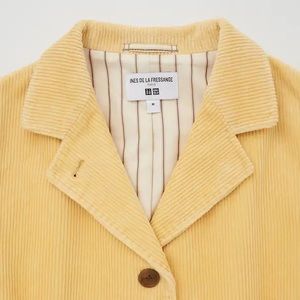 ✨NWT Uniqlo Corduroy Blazer/Jacket - Yellow